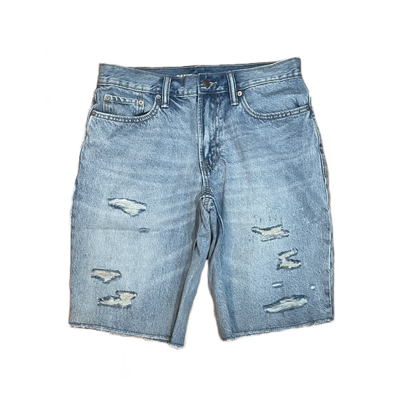 NEW OLD NAVY Men's Loose Rainbow Cut-Off Jean Shorts Pride 10" inseam sz 31 - Picture 16 of 17